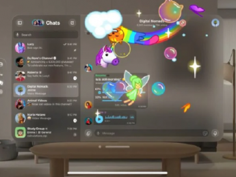 社交通讯平台 telegram 创始人兼首席执行官 pavel durov 分享了 telegram 即将推出的 visionos 应用演示